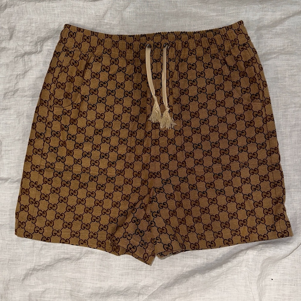 THE NORTH FACE X GUCCI GG CANVAS SHORTS